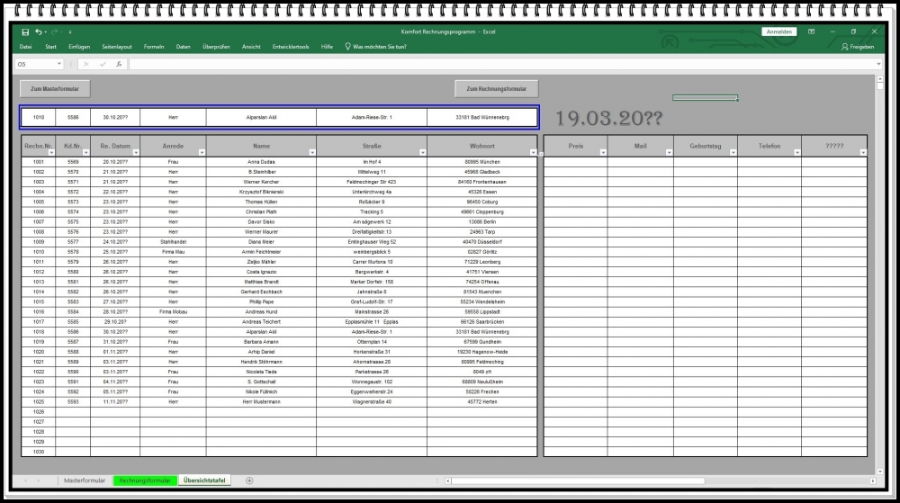 Bild 1 von Komfort Rechnungssoftware – Rechnungen schreiben für Kleinunternehmer § 19 UStG und Unternehmen