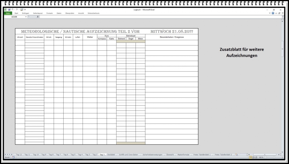 Bild 1 von Digitales Logbuch Segelboot – Yacht Logbuch für Navigation, Crew und Segeltörn Dokumentation