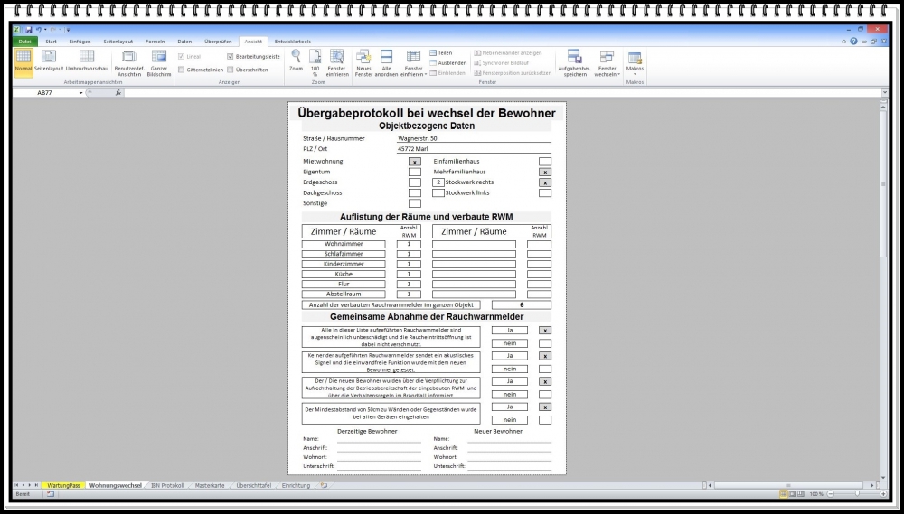 Bild 1 von Prüfbuch DGUV Information 205-040 Rauchmelder Rauchwarnmelder wiederkehrende Prüfung  Wartung