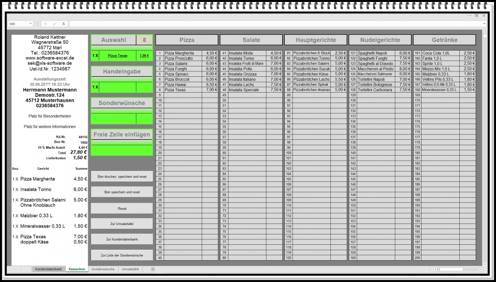 Bild 1 von Computer Kasse für Bondrucker Registerkasse Einzelhanel Beleg Restaurant Kiosk  Handyshop Pizzeria
